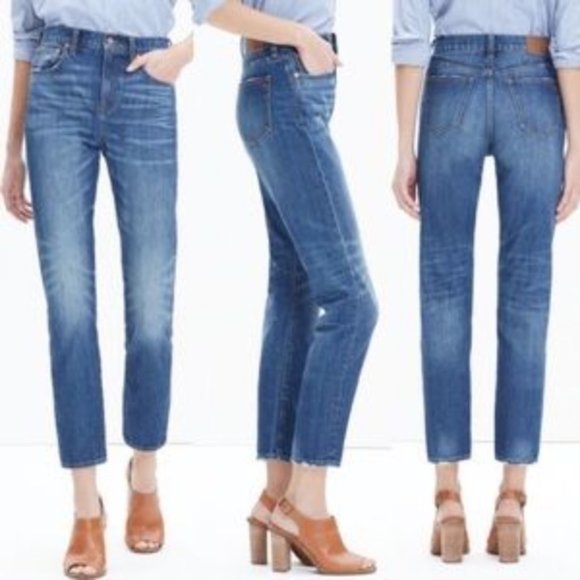 Madewell Denim - MADEWELL High Rise Straight Crop Jean 28